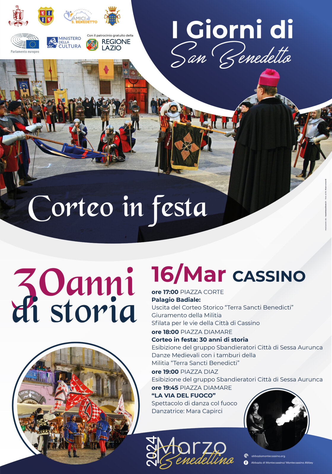 Il Corteo storico Terra Sancti Benedicti festeggia trenta anni dalla sua fondazione